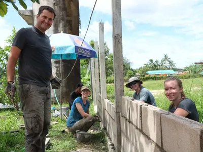 Construction project in Laos